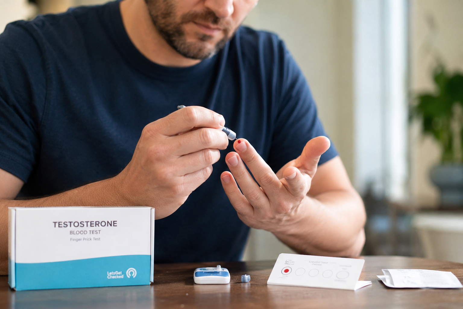 Initial testosterone blood testing in the UK