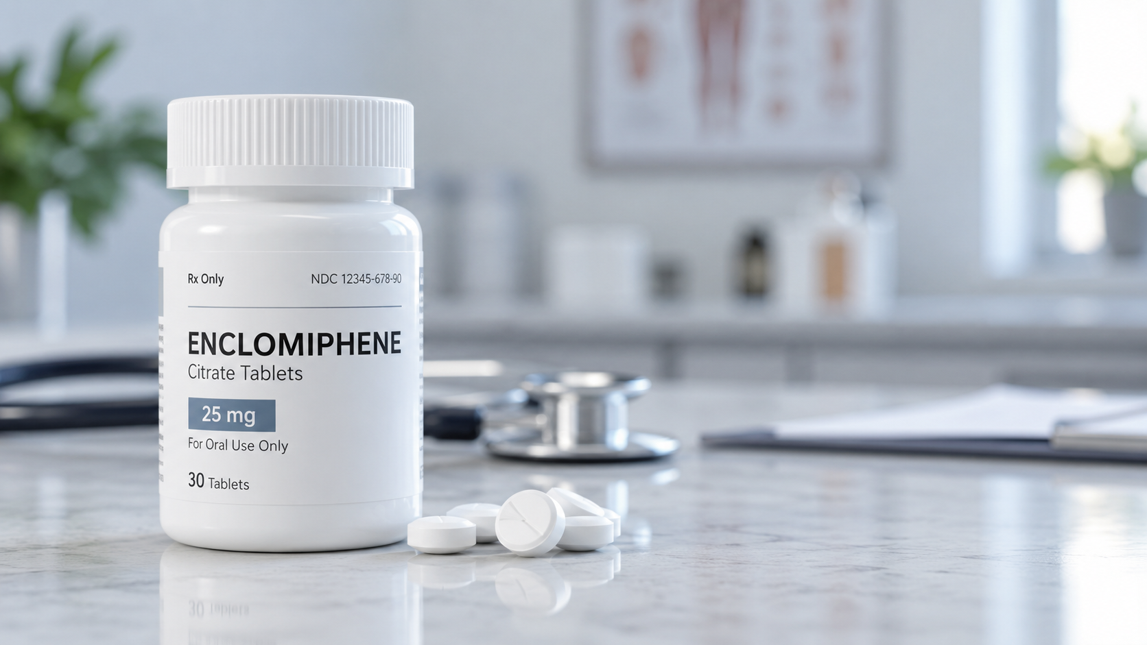 Enclomiphene citrate treatment illustration